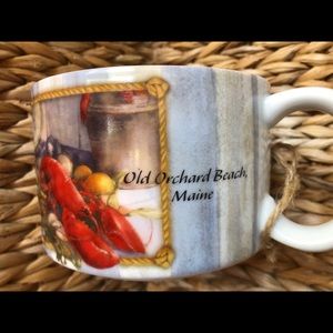 MAINE “OLD ORCHARD BEACH” lobster soup bowl mug
